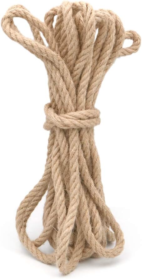 KINGLAKE 10mm Strong Hemp Rope, 4 Ply 10 M Thick Garden Jute Rope String Art Craft Twine For Gift Packing Garden Bundling - Image 5