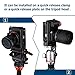 GEEKOTO L-Shaped Quick Release Plate Aluminum Bracket for DSLR and MLC Adapt Tripod Head with 1/4 Screw and ARCA Standard Head