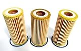 2015-2016 VW Volkswagen Golf GTI Set Of 3 Oil Filter Replacements GENUINE OEM BRAND NEW