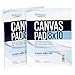 Artlicious - 8x10 Canvas Pads, 10 Sheets, 100% Duck Canvas, Triple Primed, Alternative to Stretched Canvas, Panels or Boards (2 Pads)