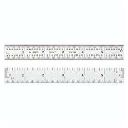 Starrett Spring Tempered Steel Rule with Satin