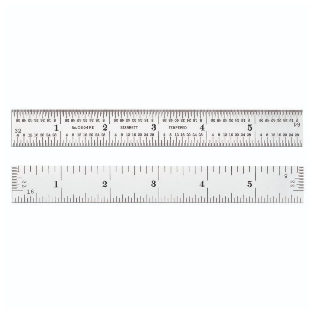 Starrett Spring Tempered Steel Rule with Satin