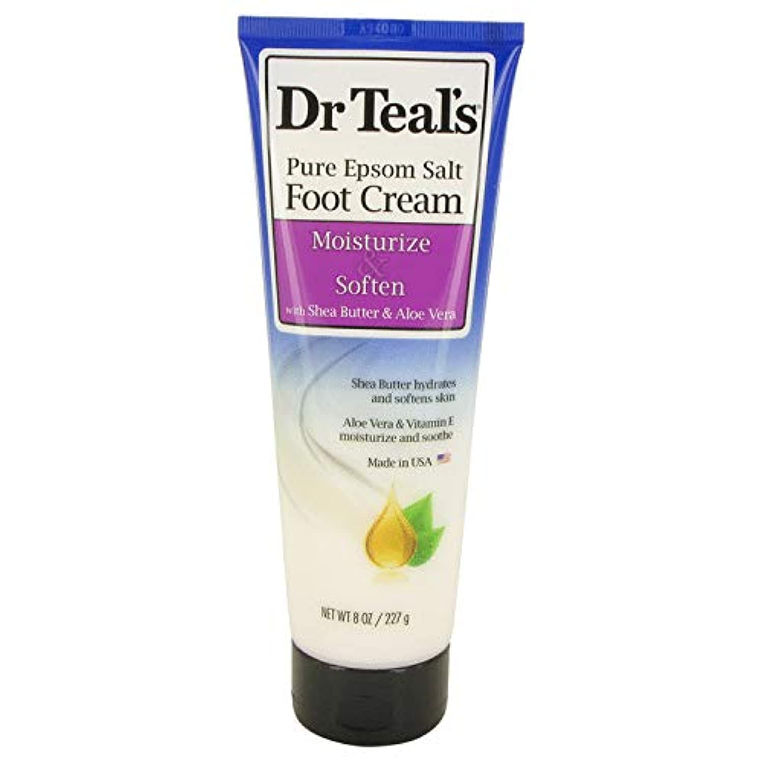 Dr Teal's Dr Teal's Pure Epsom Salt Foot Cream Pure Epsom Salt Foot Cream with Shea Butter & Aloe Vera & Vitamin E 240ml