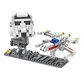 LOZ Star Wars Diamond Nano-Block(mini blocks) 2 pc set- Storm Trooper & Fighter with BOX!