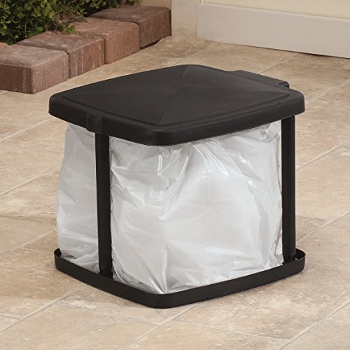 Trenton Gifts Portable Expandable Trash Bag Holder Black Pricepulse