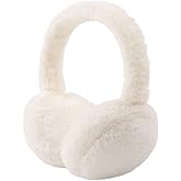 PESAAT Fluffy Ear Muff for Women Plush Earmuffs Kids Winter Earmuffs Girls Boys Cold Weather Ear Warmer