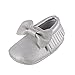 Weixinbuy Baby Boys Girls Soft Soled Tassel Bowknots Crib Shoes PU Moccasins,#F,12-18 Months/6.5M-7M/5.32inch