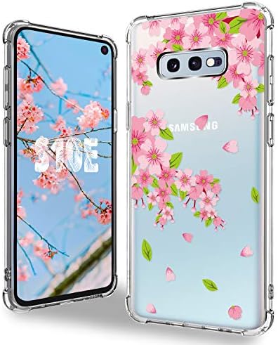 Clear Samsung S10e Case,VEKLR Floral Pattern Design & Slim Fit Case, Protective Phone Case with Corner Bumpers Compatible Samsung Galaxy S10e