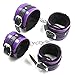 MOJOY Bed Restraints Bondage Kit, Fetish BDSM Restraints for Sex Play Sex Toys for Couple(Purple)