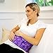 Nature Creation Microwavable Herbal Heating Pad for Abdomen and Back - - Purple Flowers 1 Pack