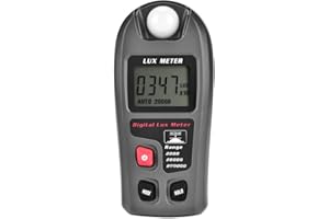 WALFRONT Light Meter, MT-30 Digital Luxmeter LCD Display Digital Illuminance Lux Meter Environmental Testing Illuminometer