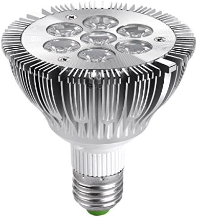 Jinda PAR 30 Aluminum 7W E27 LED Cold White Spot Light Bulb High Power Lamp 30 Degree Beam Angle Electricity-saving Lamp (85~265V Ac)