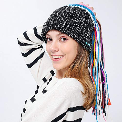 Most Wished! Teresamoon Winter Hat Wireless Bluetooth 4.2 Smart Cap Headphone Headset Speaker Mic - Thumbnail 2