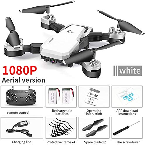 EANMANM 48 Minuten WiFi FPV Drohne faltbar mit 1080P Kamera HD Live Übertragung ,RC Drone Quadrocopter mit Höhe-halten… – Bild 3
