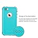 Zimu Joy iPhone 5 5S SE【2016 Edition】 Waterproof Case, IP68 Certified Waterproof Shockproof Dirtproof Protective Cover, Full Sealed Case with Built-in Screen Protector for iPhone 5 5S (SE2016) (Blue)