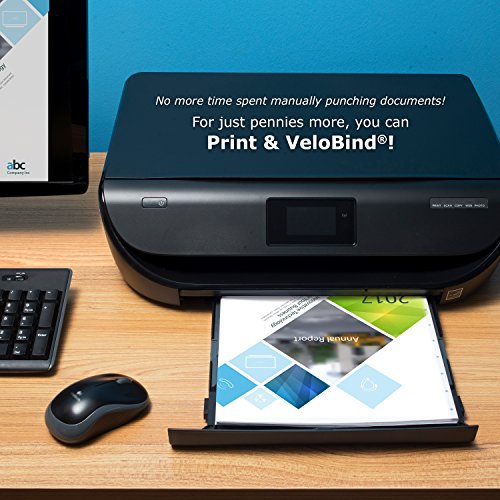 PrintWorks Professional Prepunched Paper, 8.5 x 11, 20 lb., Velobind 11 Pin or Velobind 4 Pin Report & Presentation Paper, 500 Sheets, White (04330)