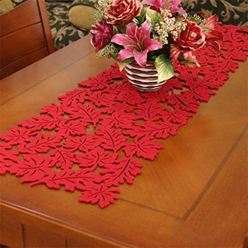 Shopping- Pastoral stylish simplicity long felt flowers maple dining table coffee table decoration