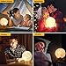 Moon light, Mkstuary Moon Lamp 5.9 inch with 16 colors, 3D Printed Moon Light with 5 Adjustable Brightness Touch Control, Moon Light for Kids Women, USB Rechargeable Decorative Night Light
