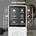 AGPTEK 16GB MP3 Player with FM Radio/Voice Recorder, 70 Hours Playback and Expandable Up to 64GB, A20WS (White)