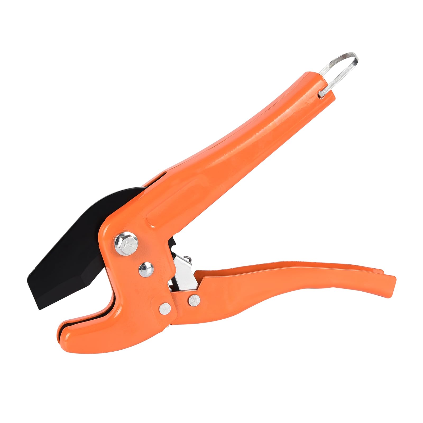Plastic Pipe Cutter, Ratchet Type Pipe Cutting Tool Heavy Duty Tubing Cutter Shear for Cutting 42 mm (1-5/8 Inch) PVC PPR Plastic Trousers