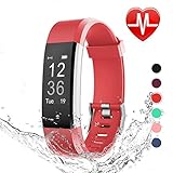 Fitness Tracker HR, Letscom Activity Tracker with Heart Rate Monitor Watch, IP67 Waterproof Smart Wristband with Calorie Counter Watch Pedometer Sleep Monitor for Kids Women Men