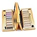 Tmalltide Natural Nudes Professional 9 Colors Diamond Bright Colorful Eye Shadow Super Flash Shimmer Eyeshadow Palette with Brush &Mirror