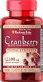 Puritan's Pride Triple Strength Cranberry Fruit Concentrate 12,600 mg-100 Softgels