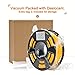 Yellow 3D Filament PLA - 1.75mm 2.2LBS Spool, Dimensional Accuracy of +/- 0.05mm