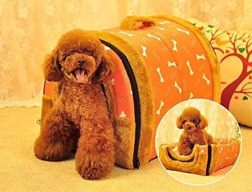 Charming Pink Charmily Style Teddy dog kennel cat pet nest removable dog house dog golden large dog bed pet supplies-M