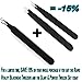 Slant & Pointed Tweezers Set by Rapid Vitality With CASE, Professional, 2-Pack, Stainless Steel, Best For High Precision Daily Beauty Routines, Eyebrows, Ingrown Facial & Nose Hair, Splinters & Ticks