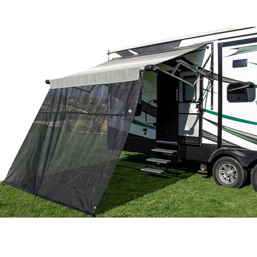 Carefree 701009ACD Black 10 x 9 Drop RV Awning EZ ZipBlocker