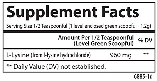 Carlson Labs L-Lysine Powder, 100g