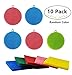 5 Pack Antibacterial Silicone Dish Scrubber Dishwashing Cleaning Brush and 5 Scouring Pads for Bonus, Carnatory Fruit and Vegetable Washer Heat Insulation Pad For Kitchen Wash Pot Pan Dish Bowl