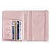 HOTCOOL Passport Holder Classic Style Case Leather RFID Blocking Wallet With Elastic Strap Travel Cover Case For Passport, Rose Gold