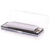 SOMUMOK Harmonica,Blues Harmonica 10 Holes for of C Musical Instrument Stainless Steel