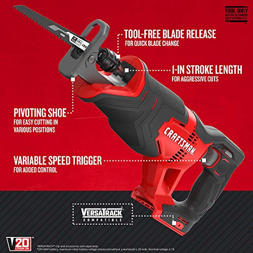 CRAFTSMAN V20 Cordless Drill Combo Kit, 7 Tool (CMCK700D2) Pricepulse