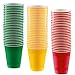 HeroFiber 18 oz Party Cups, 96 Count - Festive Green, Sunshine Yellow, Red - 32 Each Color