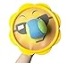 Toss And Catch Stick Grip Mitts Emoji Throw Ball -Emoji Toys Games Indoor/Outdoor Kids Sports Set- Throwing Balls Sport Summer Play Kit