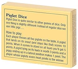 Chess and games shop Muba Piglet dice - Roll Your