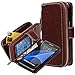 E LV Case for Galaxy S7 Edge Case 2IN1 (CASE Cum Purse) PU Leather flip Wallet Bag Pouch Case Cover for Samsung Galaxy S7 Edge - [Brown]