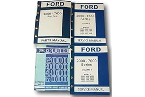 AGPUBS Manual Set for Ford 2000-5000 Series Tractor Service Repair Operators Parts Catalog