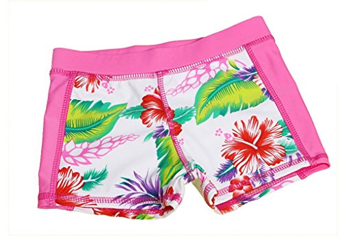 Baby Toddler Girls' Two Piece Swimsuits Set Kid Swimwear Bathing Suit Rash Guard Sets UPF 50+ (Pink, 1-2T(Height:33.5"-37.5"/85-95cm)/S)