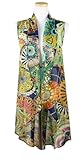 ililily Sleeveless Printed Chiffon Suit Vest Drape Long Medium Short Waistcoat