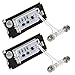 Partsam 2pcs 6000K White Car Truck 18-SMD LED Rear License Plate Lights Lamp for 2006-2014 Mini Cooper R56 R57 R58 R59