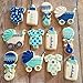 LILIAO Cookie Cutters Set Baby Shower - 7 Piece - Onesies, Bib, Rattle, Feeding Bottle, Baby Carriage, Rocking Horse Elephant - Stainless Steel