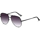 ANDWOOD Oversized Aviator Sunglasses for Women Men Big Large UV Protection Fashion Sun glasses
