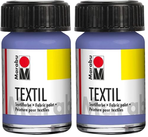 Marabu Textil Peinture Textile 15 ML – 035 Lilas (Lot de 2)