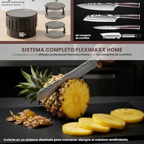 Fleximaxx Home ® Professional Bread Knife 20cm Saw Knife for Crispy Bread and Baguette Stainless Steel Kitchen Knife with Ergonomic Wooden Handle Knives Professional Kitchen Knives