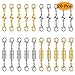 Paxcoo 20Pcs Magnetic Clasps for Jewelry, Magnetic Necklace Extender Clasps and Closures for Bracelet and Jewelry Making Supplies