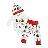 Oklady Infant Toddler Baby Boys Girls Deer Lettler Print Outfits Rompers Clothes Set